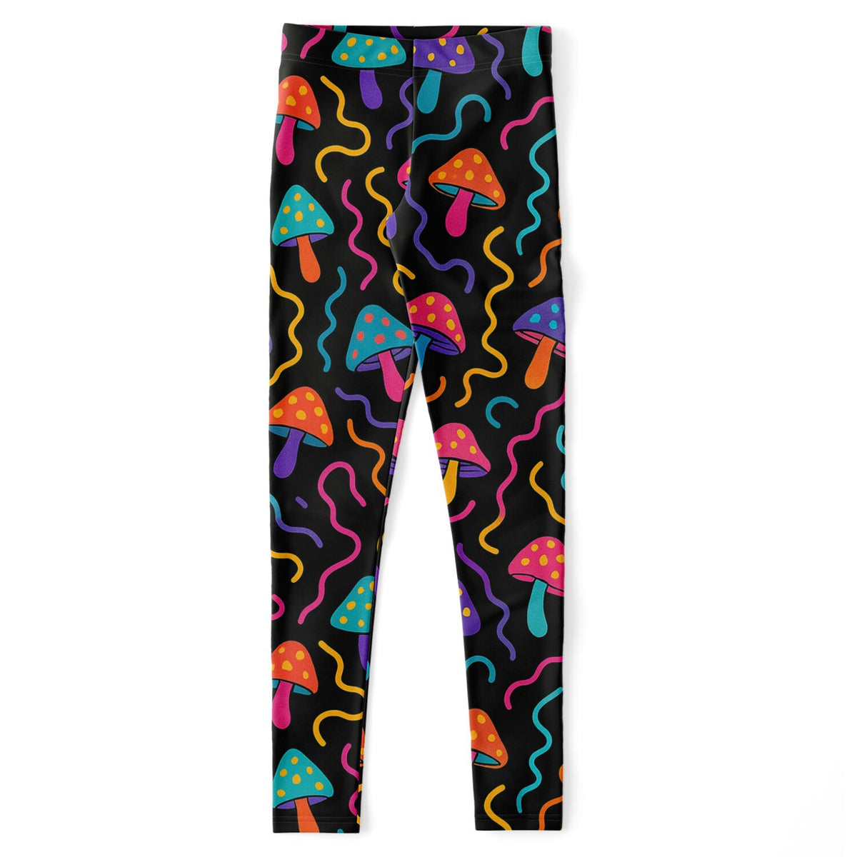 Mushroom Confetti Leggings, front, flat lay