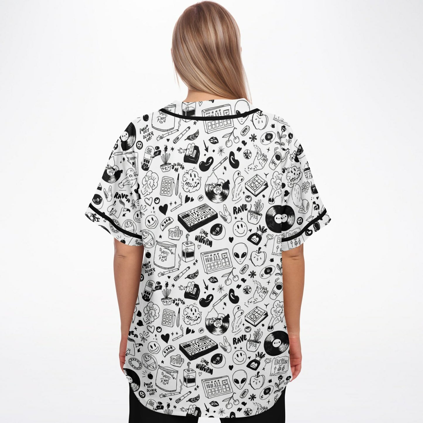 Stoner Doodles Inverted Baseball Jersey