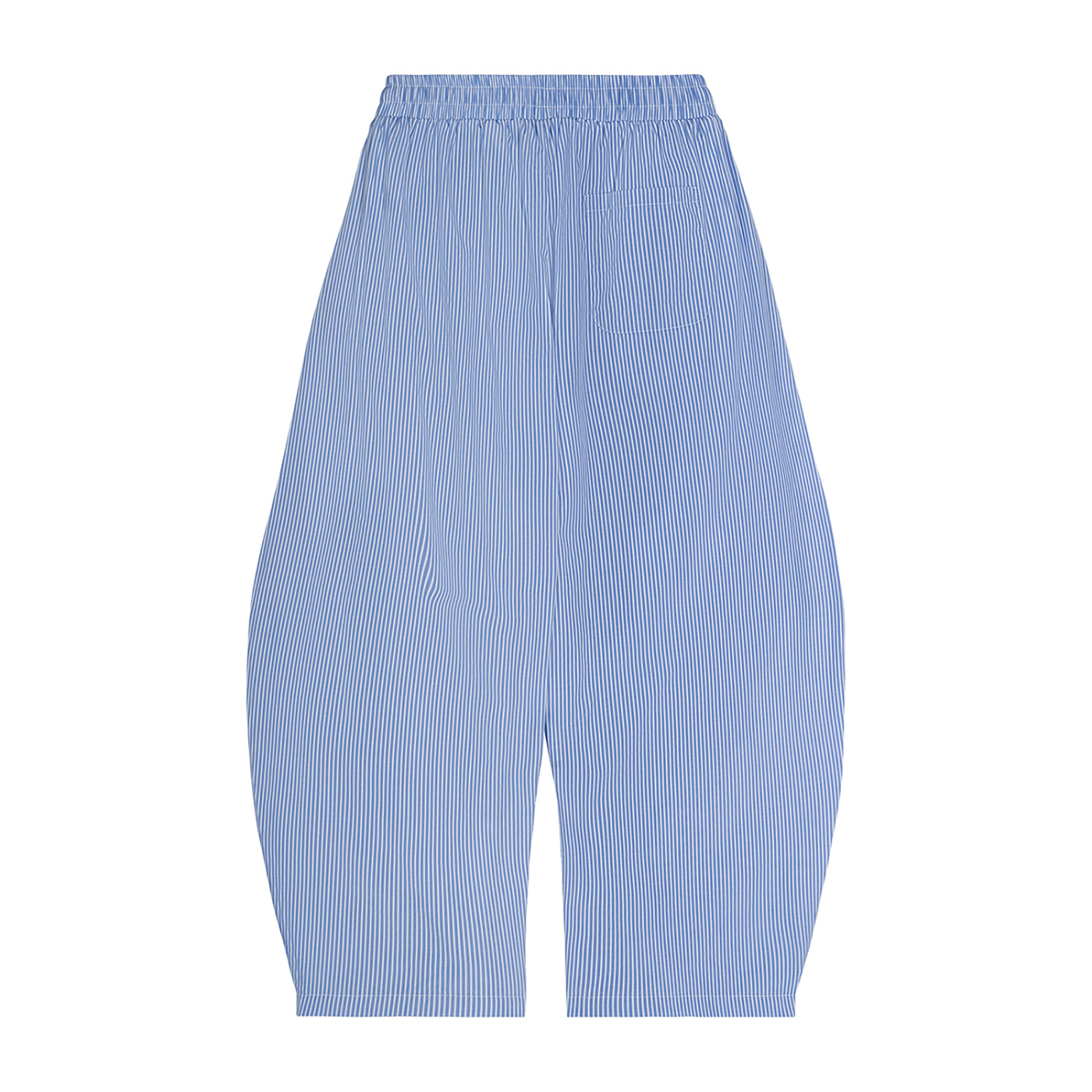 Striped Oversized Barrel Pants in Blue alternate view by Rave Uniform
