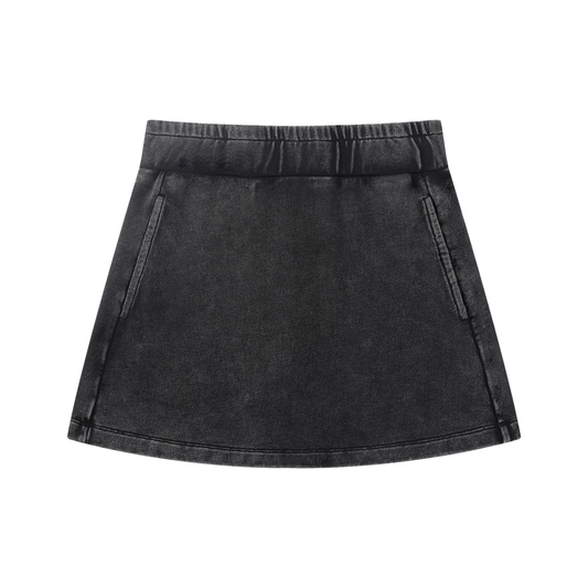 Cotton Wash Mini Skirt