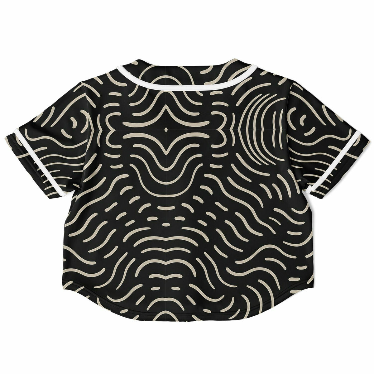 Golden Doodles Cropped Baseball Jersey, back, flat lay