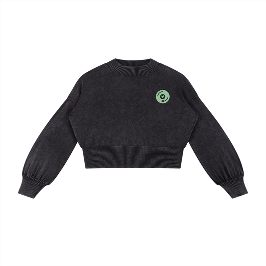 Vinyl Love Cropped Sweater