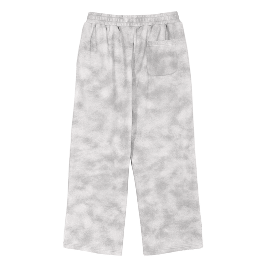 Baggy Cloud Sweatpants in Flower gray alternate view by Rave Uniform