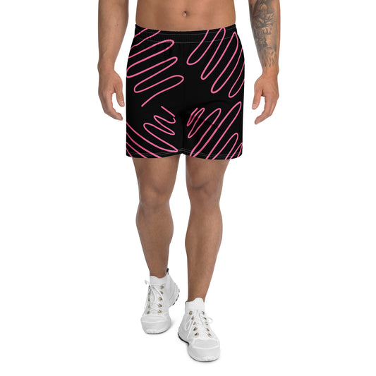 Neon Lights Active Shorts in Medium/Long front view by Rave Uniform