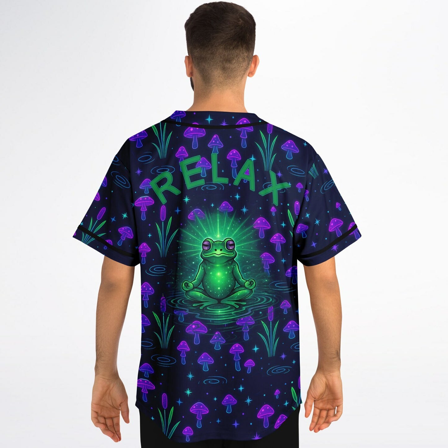 Meditation Frog Baseball Jersey