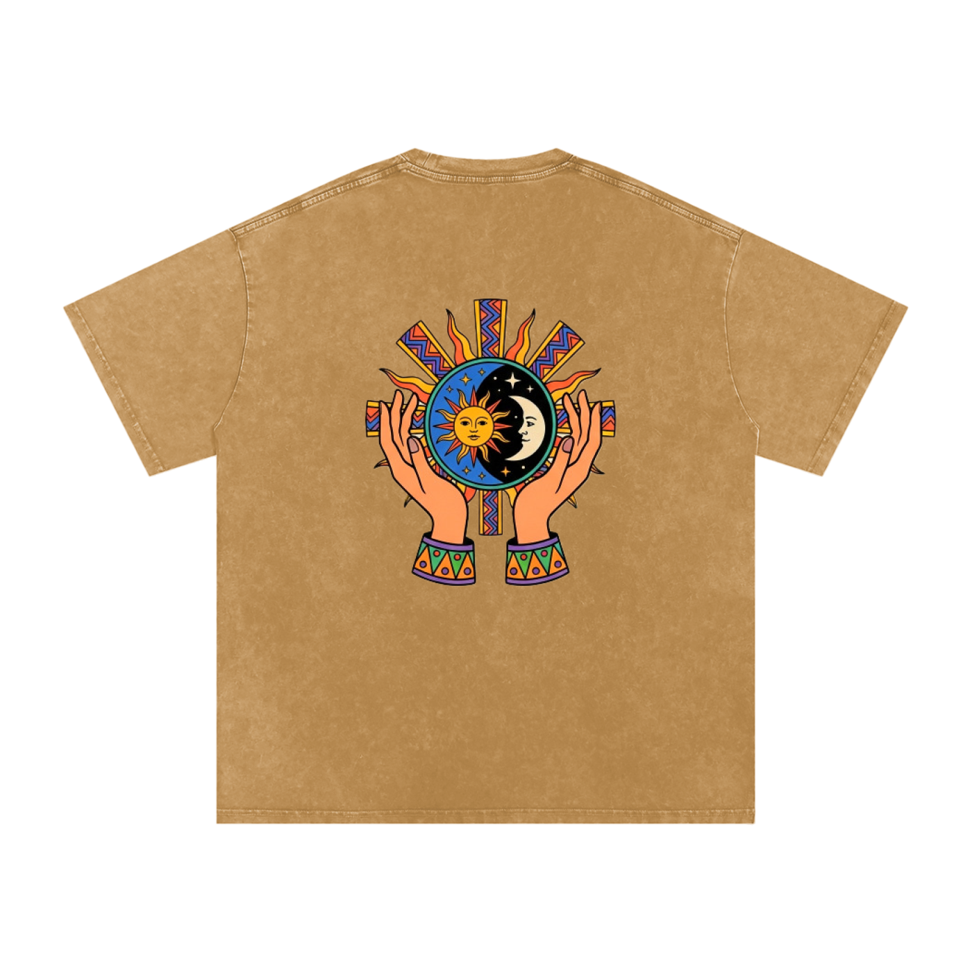 Aztec Rising Oversized Vintage T-Shirt