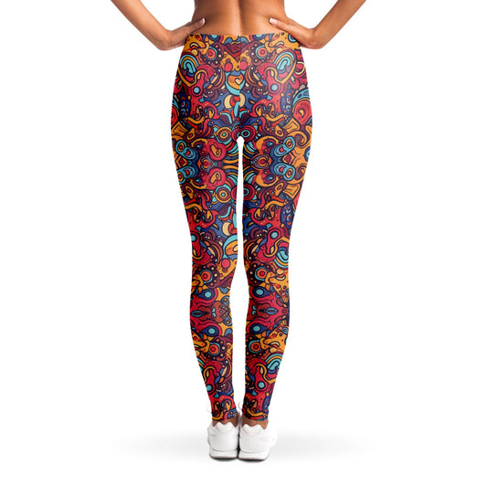 Molten Spring Leggings, back, on model