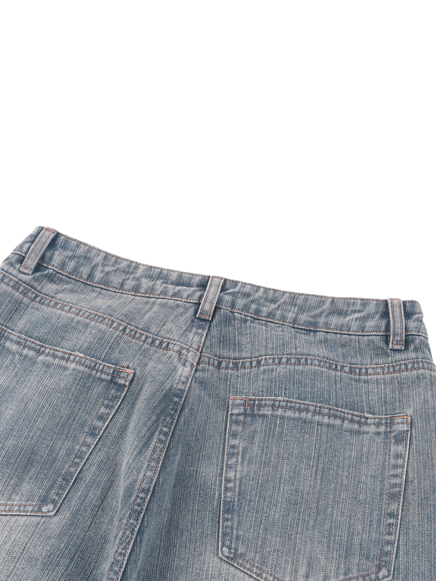 Faded Denim Jeans in Blue alternate view by Rave Uniform
