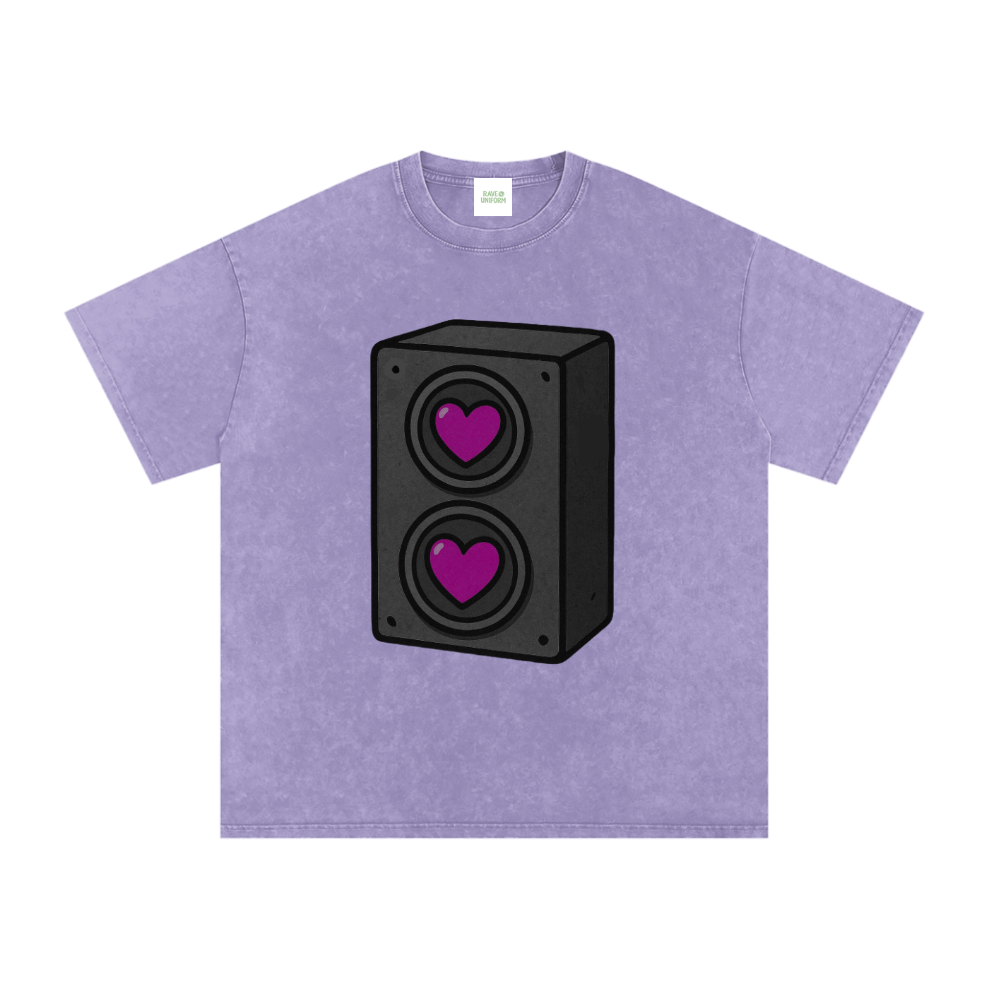 Bass Love Oversized Vintage T-Shirt - Rave Streetwear View