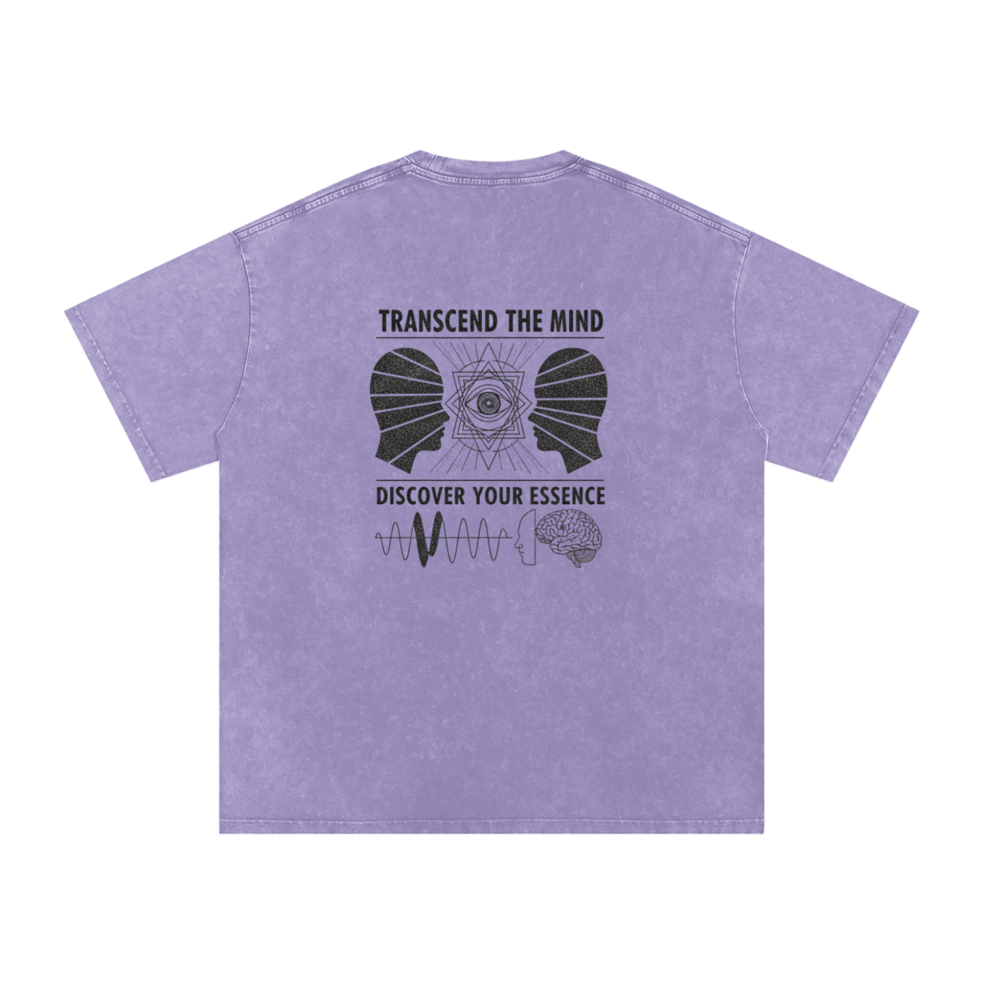Free Mind Oversized Vintage T-Shirt in Light Purple alternate view by Rave Uniform