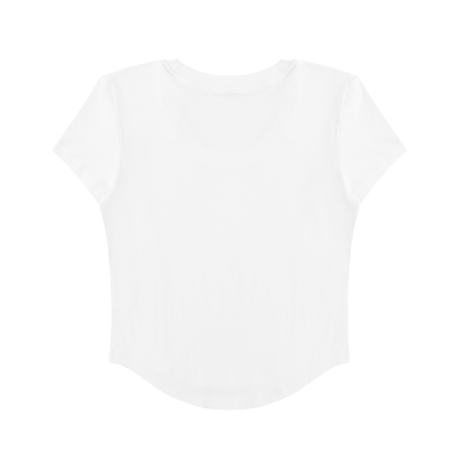 Comfy Paneled Crop T-Shirt - Rave Uniform Detail View