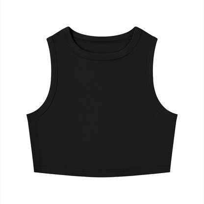 Crewneck Cropped Tank Top - Rave Uniform Back View