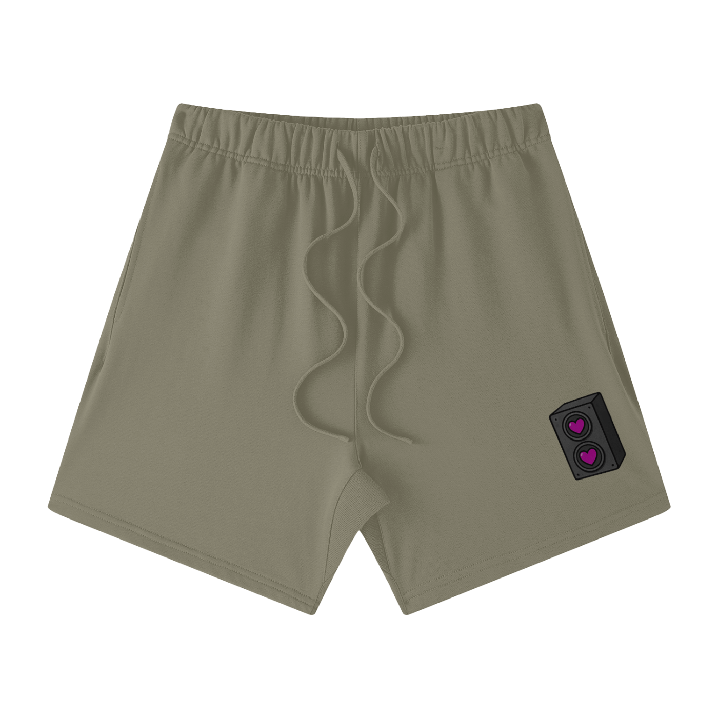 Speaker Love Cotton Shorts - Rave Streetwear View