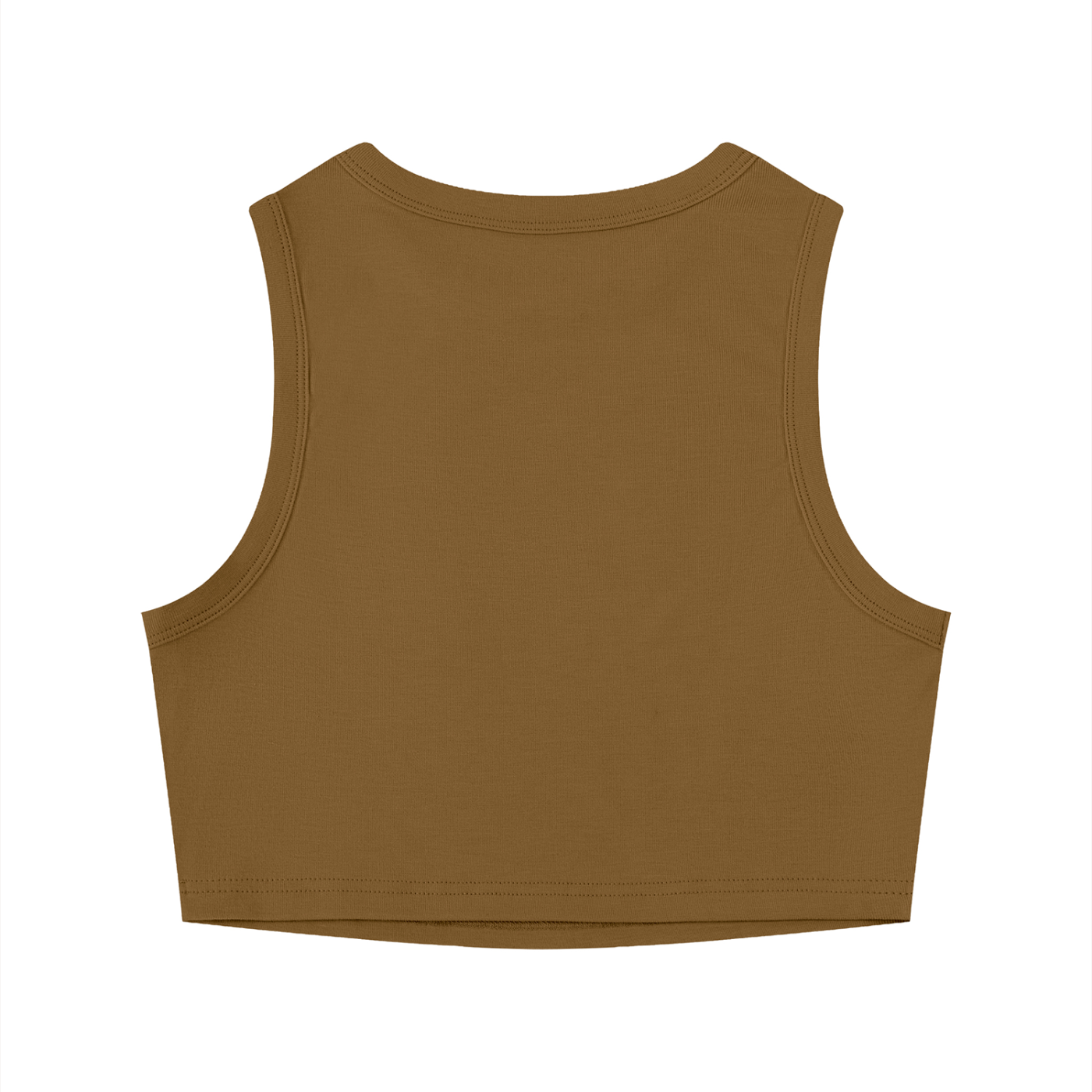 Crewneck Cropped Tank Top - Rave Uniform Detail View