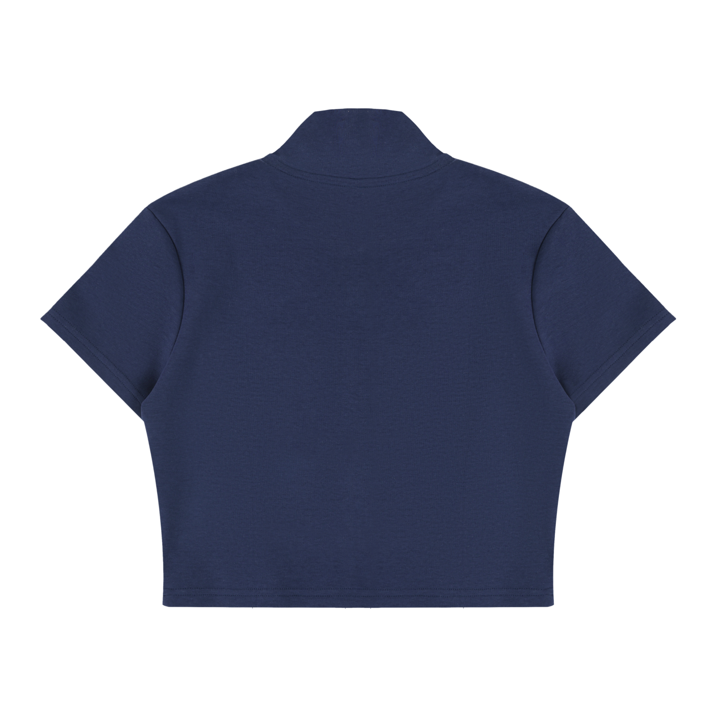 Vinyl Love Cropped Zip-Up T-Shirt - Rave Uniform Detail View