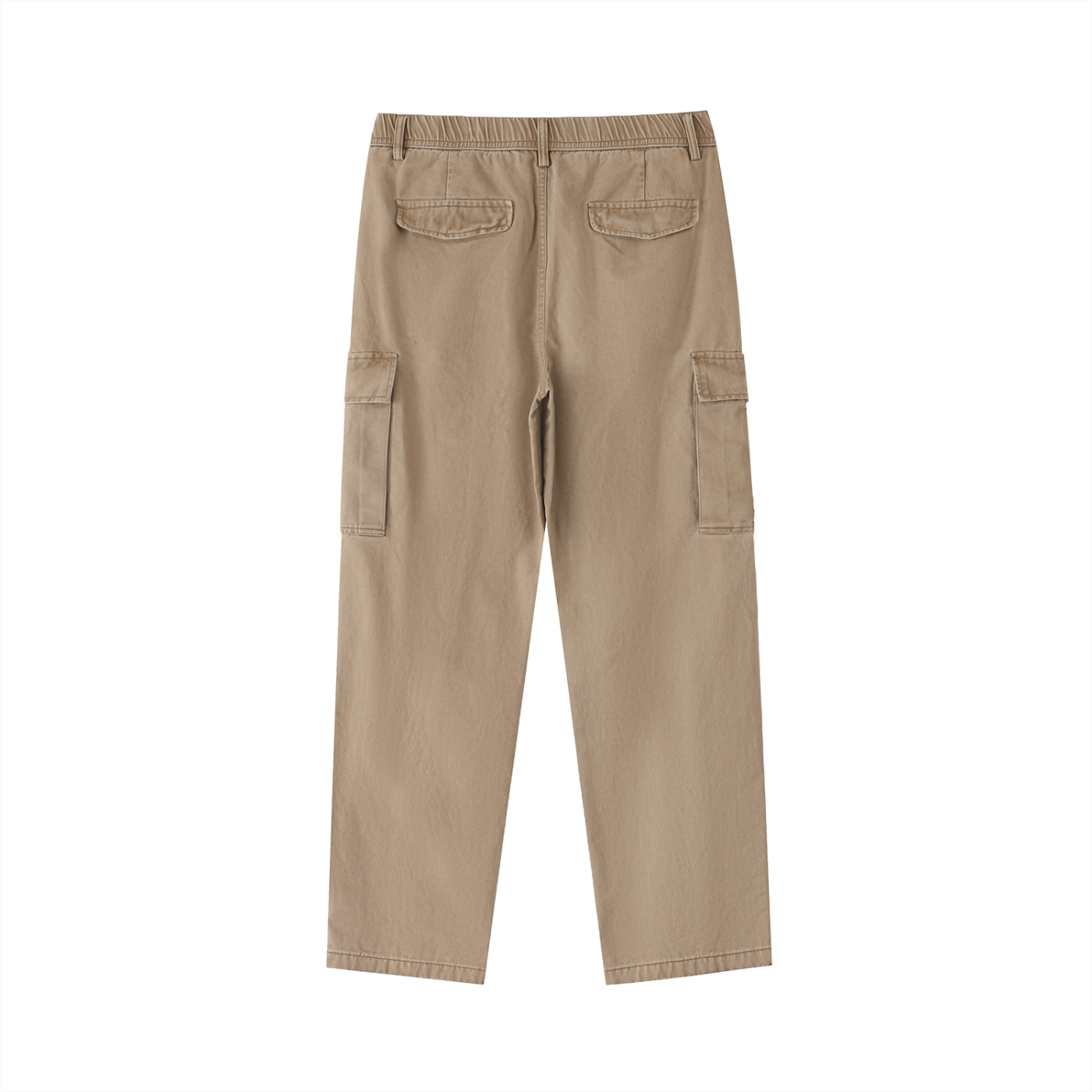 Scrunch Waist Cargo Pants in Light Gray alternate view by Rave Uniform