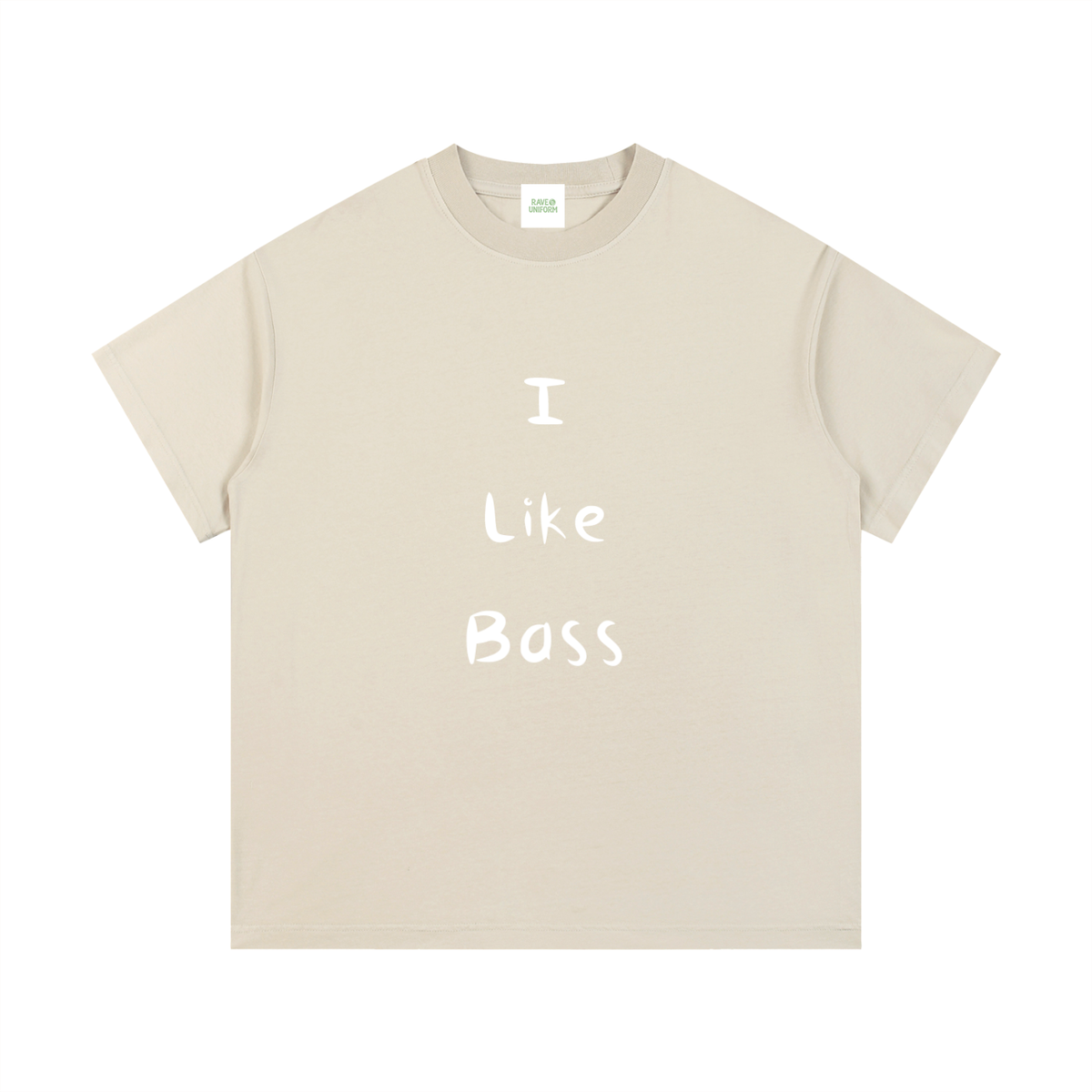 I Like Bass T-Shirt in Light Apricot by Rave Uniform