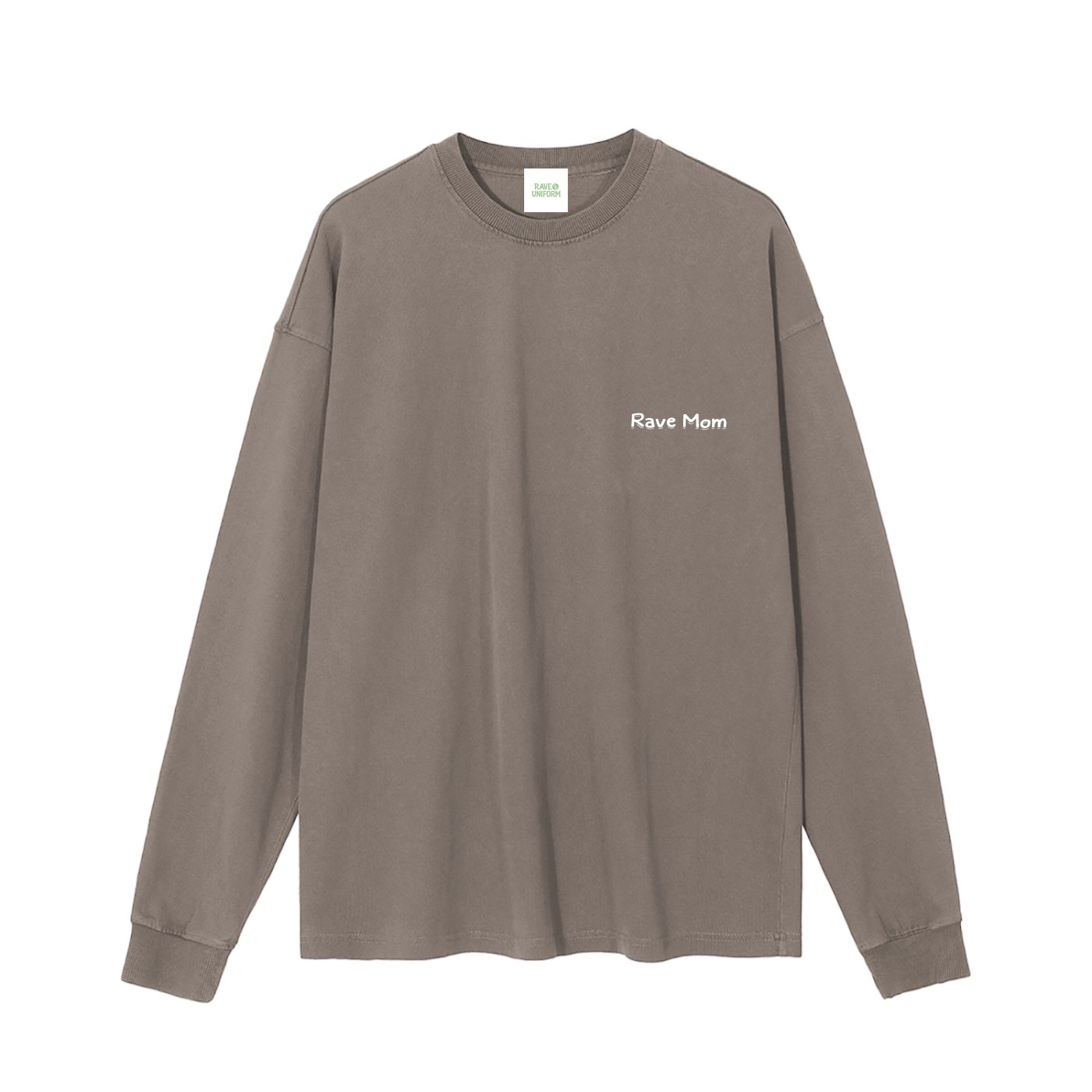 Rave Mom Long Sleeve T-Shirt in Brown by Rave Uniform