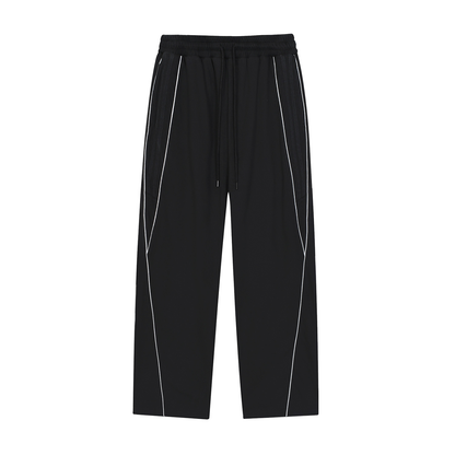 Vinyl Love Reflector Sweatpants in Black by Rave Uniform
