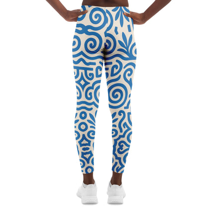 Greek Isles Leggings, back, on model