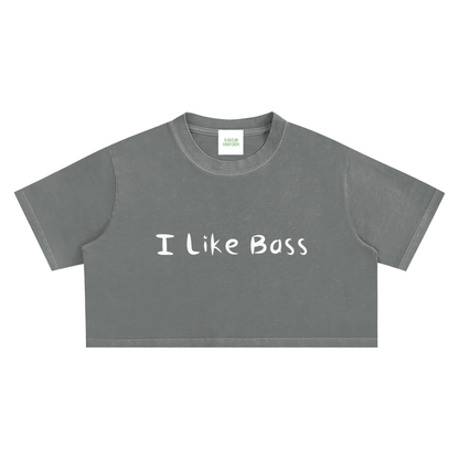 I Like Bass Crop Top