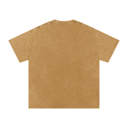 I Like Bass Oversized Vintage T-Shirt in Light Brown detail view by Rave Uniform