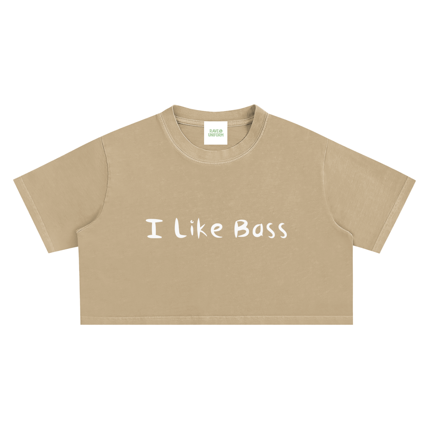 I Like Bass Crop Top - Rave Streetwear View