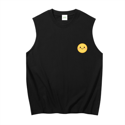 Smiley Muscle Tank Top