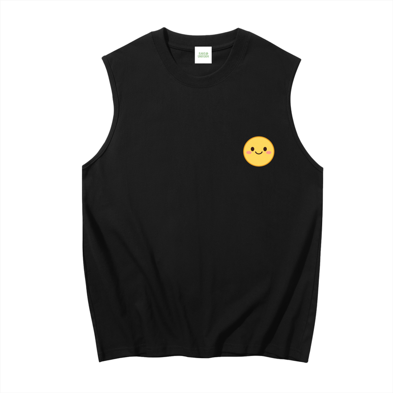 Smiley Muscle Tank Top