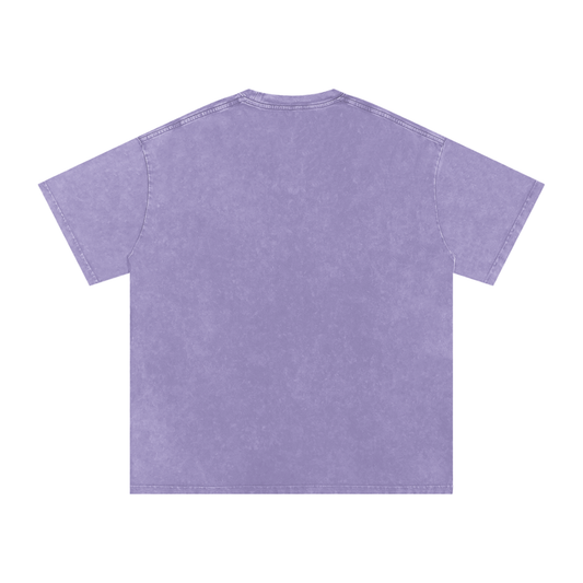 Bass Love Oversized Vintage T-Shirt in Light Purple alternate view by Rave Uniform