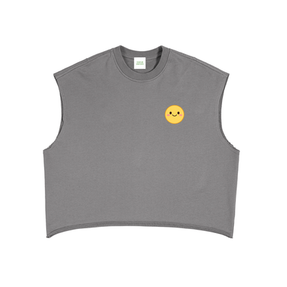 Smiley Boxy Tank Top
