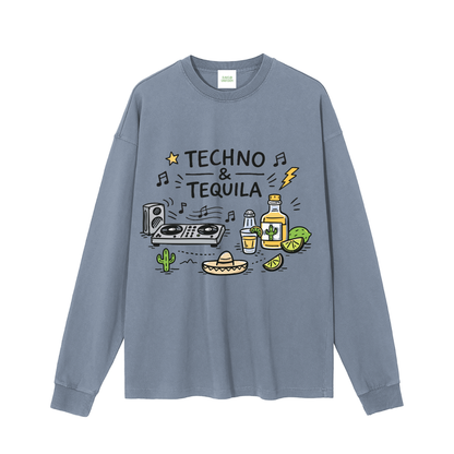 Techno & Tequila Long Sleeve T-Shirt