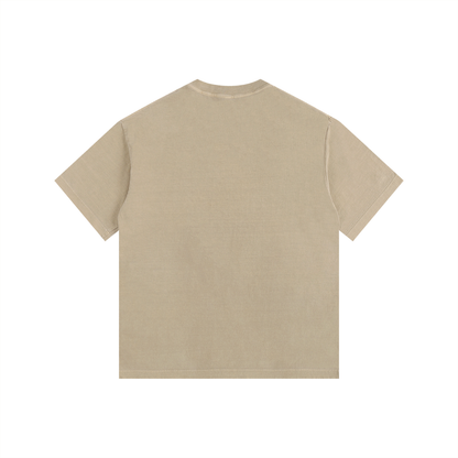 Free The Mind Oversized T-Shirt in Khaki alternate view by Rave Uniform