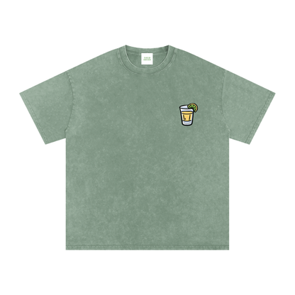 Techno & Tequila Vintage Oversized T-Shirt - Rave Streetwear View