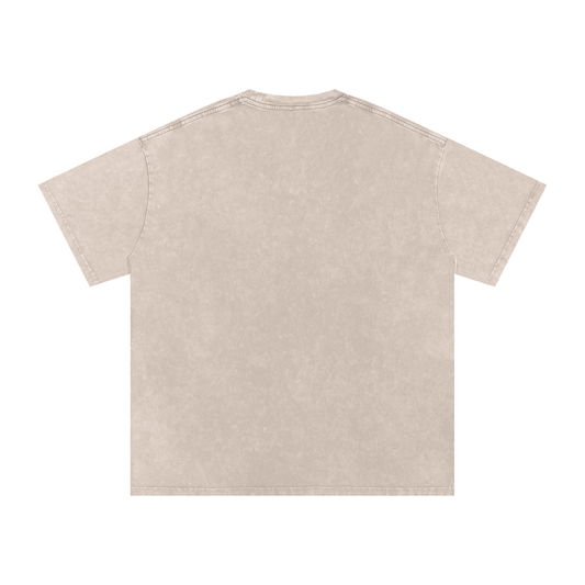 Vinyl Love Oversized Vintage T-Shirt in Apricot alternate view by Rave Uniform