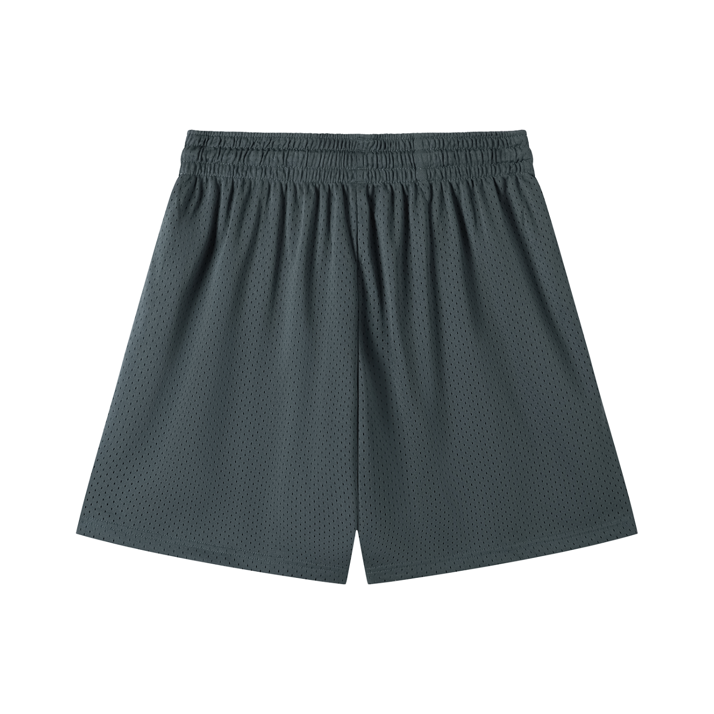 Vinyl Love Mesh Shorts in Gray detail view by Rave Uniform