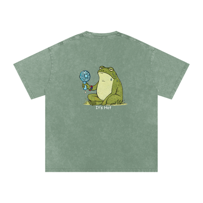 Its Hot Frog Oversized Vintage T-Shirt - Rave Streetwear View