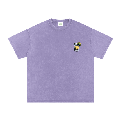 Techno & Tequila Vintage Oversized T-Shirt - Rave Streetwear View