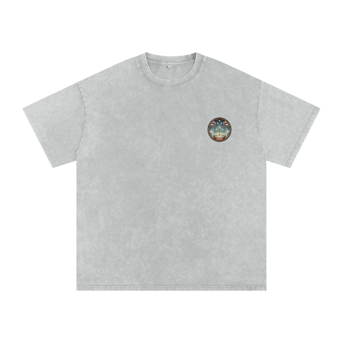Flower Friends Oversized Vintage T-Shirt - Rave Streetwear View
