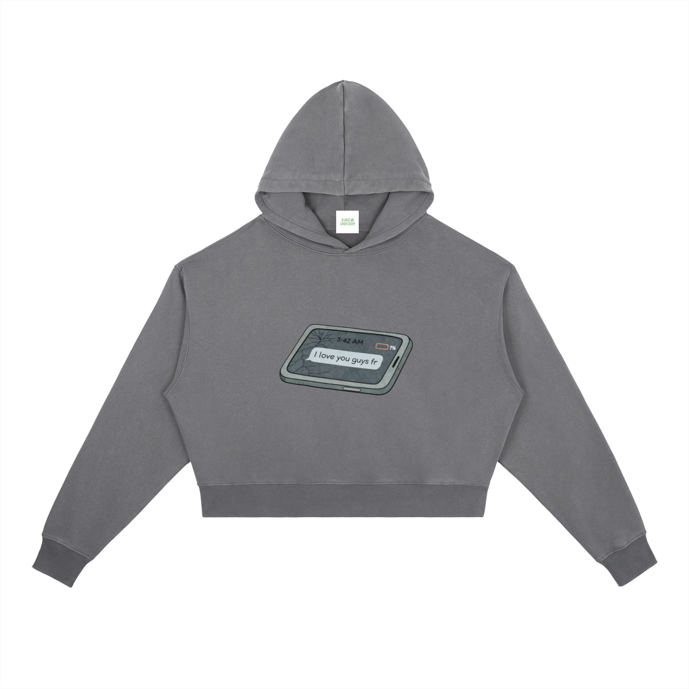 Love U Heavyweight Hoodie - Rave Streetwear View