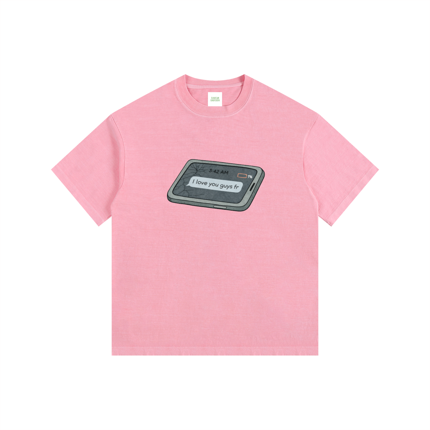 Love u Oversized T-Shirt - Rave Uniform Detail View