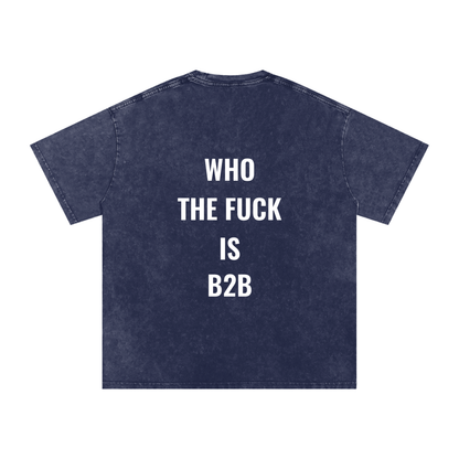 Who is B2B Oversized Vintage T-Shirt in Royal Blue detail view by Rave Uniform