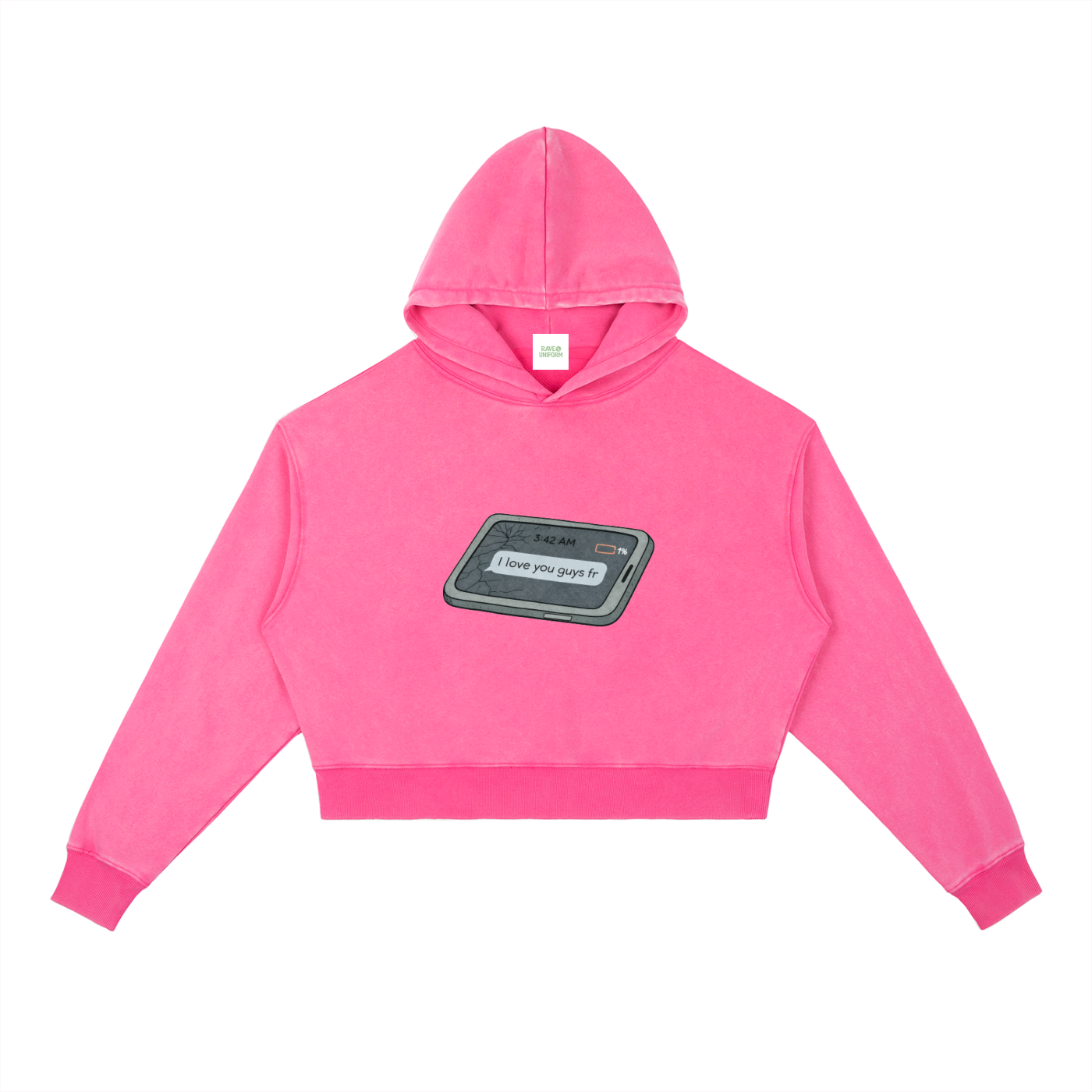 Love U Heavyweight Hoodie - Rave Streetwear View