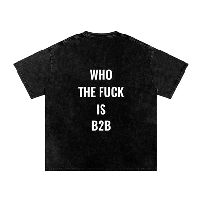 Who is B2B Oversized Vintage T-Shirt in Black alternate view by Rave Uniform