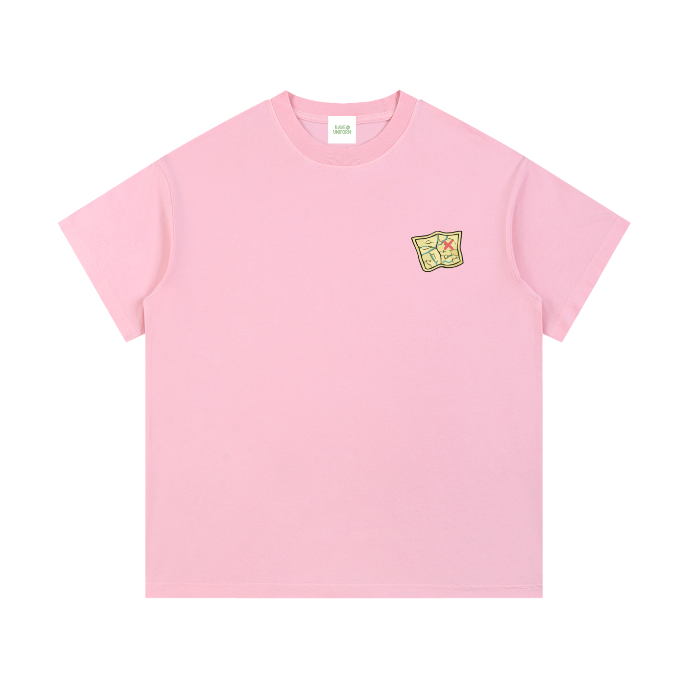 Side Quest T-Shirt in Pink side view by Rave Uniform