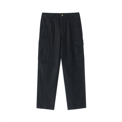 Scrunch Waist Cargo Pants in Black by Rave Uniform