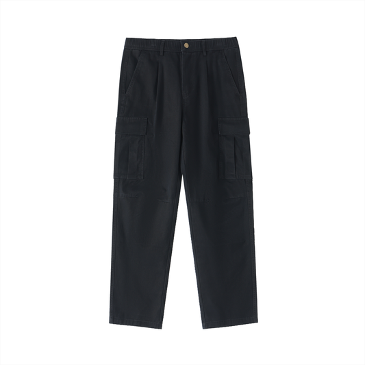 Scrunch Waist Cargo Pants in Black by Rave Uniform