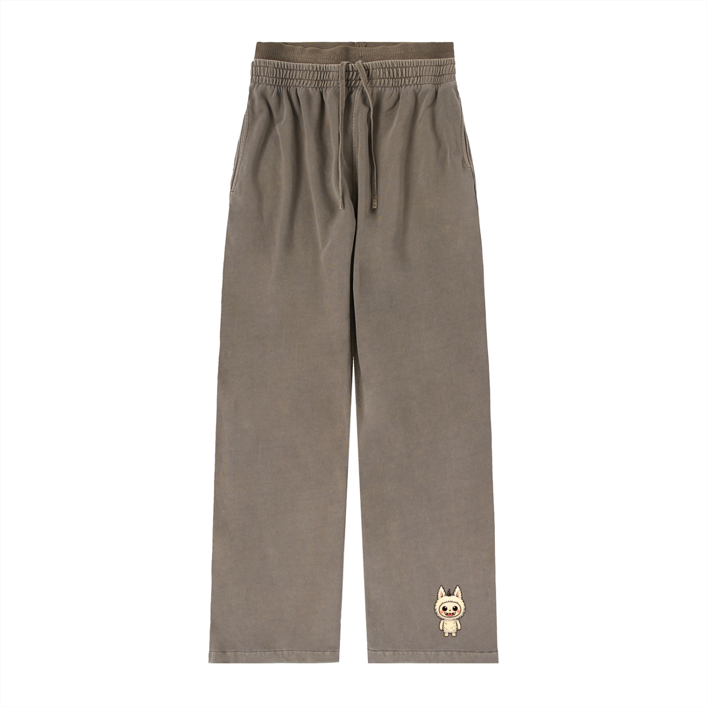 Labubu Waist Pants in Coffee by Rave Uniform