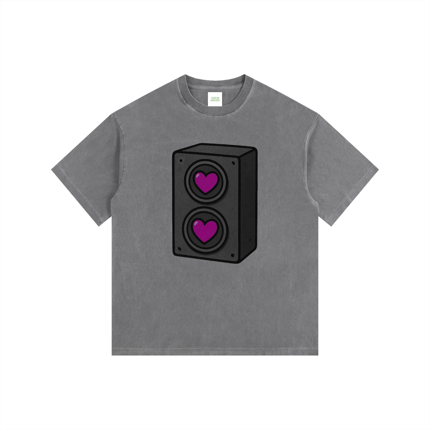 Bass Love Oversized T-Shirt - Rave Streetwear View