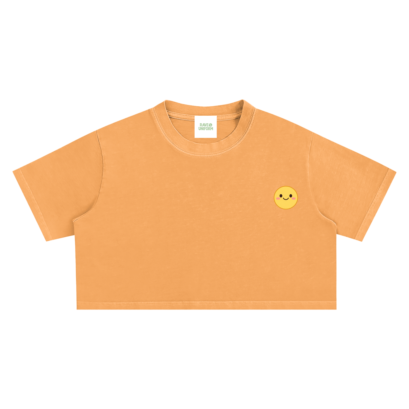 Smiley Crop Top - Rave Streetwear View
